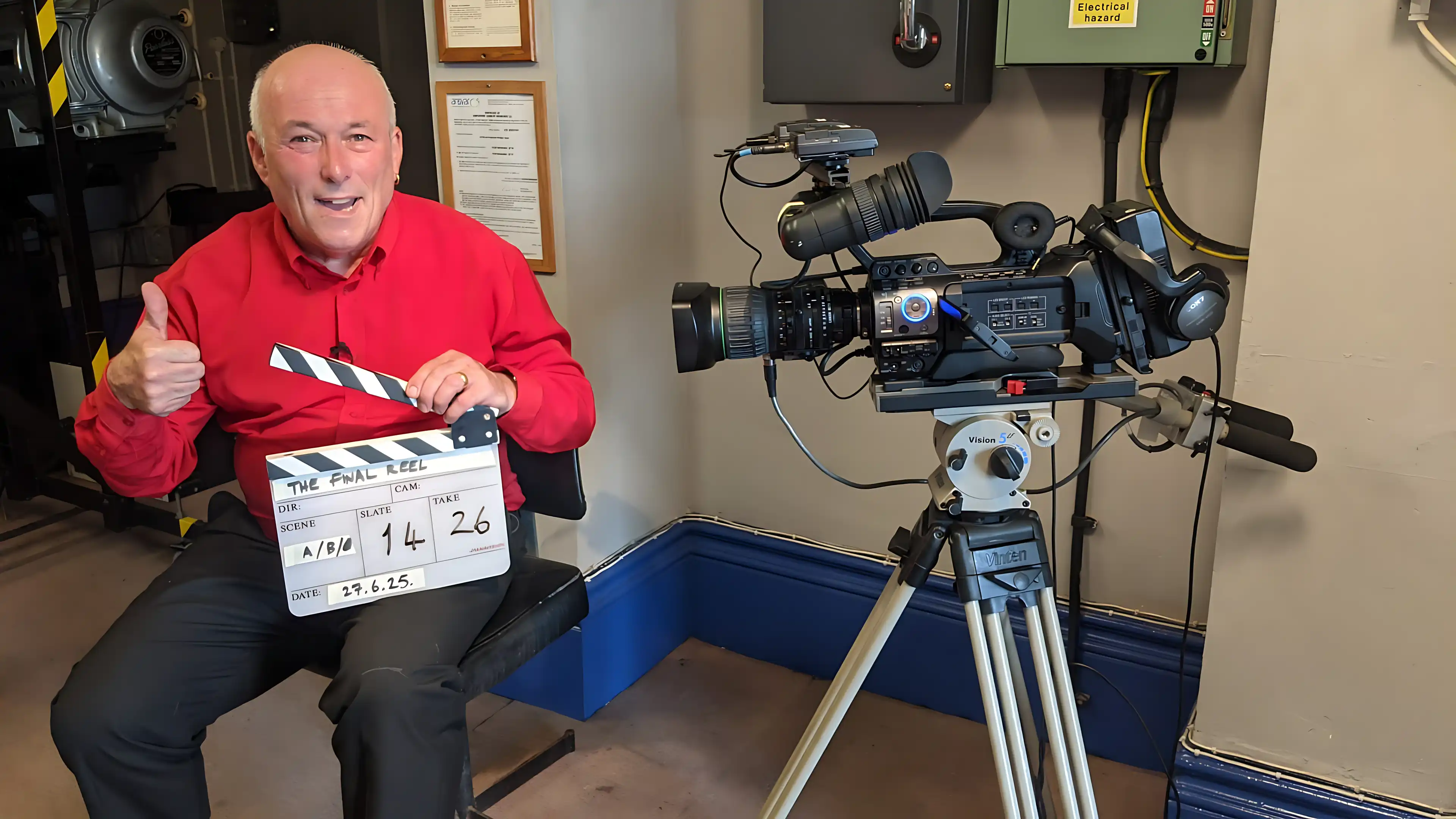 Mark with video camera